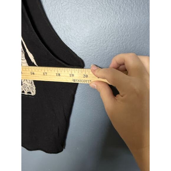 Bear Dance Cropped Tank Women's Size Medium Elephant Geometric Boho Festival - Picture 6 of 7